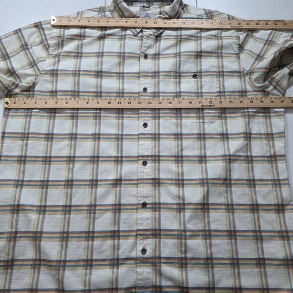 Ascend Performance Shirt Mens 2XL Plaid SS Vented Fishing Outdoors Lightweight - Picture 4 of 14